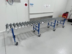 2021 Tycon Concertina Gravity Roller Conveyor