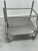 2 x Stainless Steel Platform Trolleys - 2