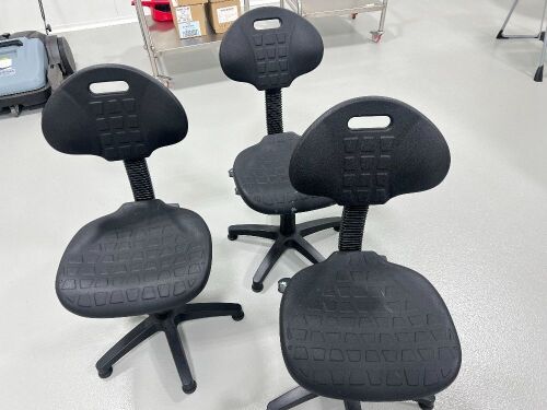 3 x adjustable operators chairs