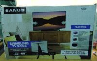 Sanus 32" - 60" Swiveling TV Base - Black - WSTV1-B2 - Box Damage