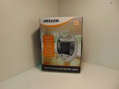 Heller 1500W Ceramic Oscillating Fan Heater (HCFH1577B) - 2