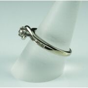 (DO NOT LOT) 9ct white gold diamond set engagement ring - 2