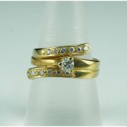 (DO NOT LOT) 18ct yellow gold diamond set ring