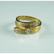 (DO NOT LOT) 18ct yellow gold diamond set ring - 3