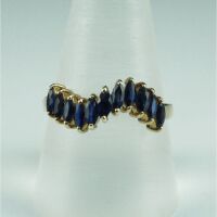 (DO NOT LOT) 14ct yellow gold Australian Sapphire set ring
