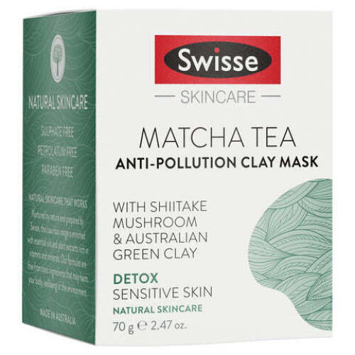 13 x Swisse Matcha Tea Anti Pollution Clay Mask 70gm