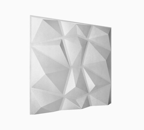 Diamond Fever Square 3D Wall Panel White