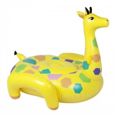 Sunnylife Luxe Ride On Float Giraffe and Carry All Bag Kasbah Green