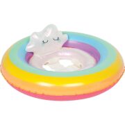 1 x Baby Float Rainbow 
1 x Backpack Penguin
1 x Kids Swimming Goggles 
1 x Kids Float Band Croc