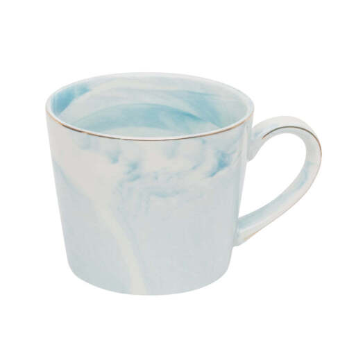 Elegant Set of 4 Mugs, Blue