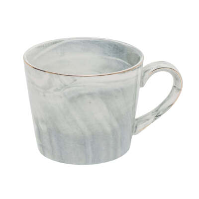 Elegant Set of 4 Mugs, Grey