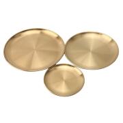 Golden Element 3 Piece Plate Collection