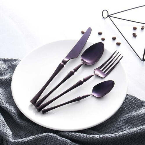 Egypt 4 Piece Cutlery Set, Purple