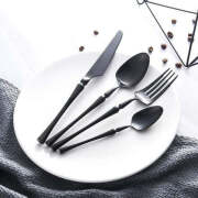 Egypt 4 Piece Cutlery Set, Black
