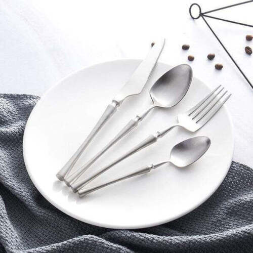 Egypt 4 Piece Cutlery Set, Silver