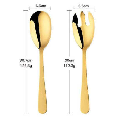 Hong Kong Serving Spoon Set, Gold