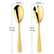 Hong Kong Serving Spoon Set, Gold