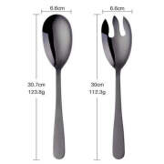 Hong Kong Serving Spoon Set, Black