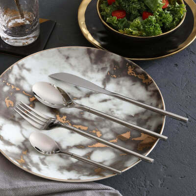 Belgium 4 Piece Cutlery Set, Silver