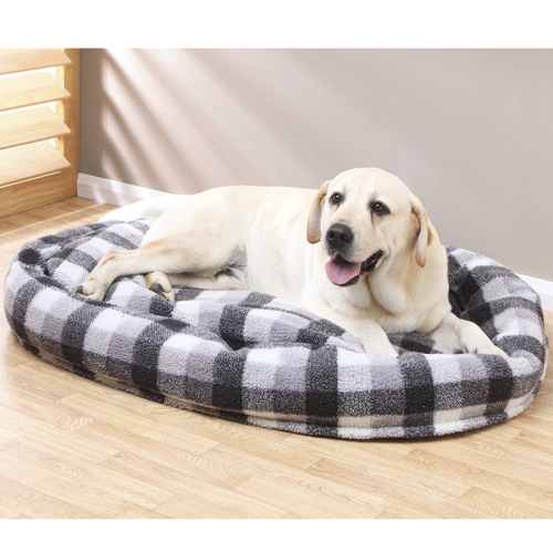Check Design Round Dog Bed (M)