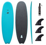 6'8 Casper Hybrid Surfboard, Aqua