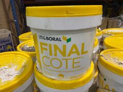 One pallet of USG Boral Final Cote Semi Lightweight Finishing Compound 12.5L, approx 24, condition unknown. - 2