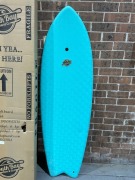 6' Mahi Hybrid Surfboard, Aqua - 2
