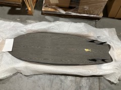 6' Mahi Hybrid Surfboard, Black - 4