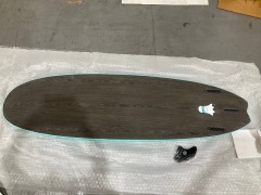 6'8 Casper Hybrid Surfboard, Aqua - 3