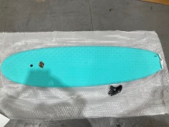 6'8 Casper Hybrid Surfboard, Aqua - 2