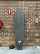 7'7 Elefante Hybrid Surfboard, Black - 3