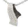 (DO NOT LOT) 18ct W.G, 0.61ct Black & White Diamond Pendant