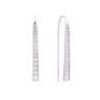 (DO NOT LOT) One pair of ladies 9ct White Gold earring with 28 round diamonds TDW=0.54ct