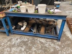 Quantity of 2 Steel Work Benches - 2