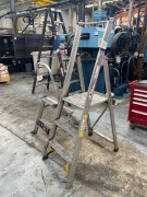 Bailey & Gorilla Industrial Alloy Platform Step Ladders