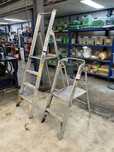 Quantity of 2 x Alloy Platform Ladders