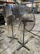 2 x Industrial Pedestal Fans