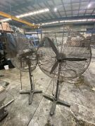 2 x Industrial Pedestal Fans - 2