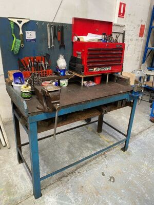 Steel Workbench & Contents