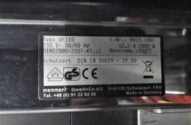 Memmert UF110 Oven, 2 shelves, 230V, 50/60Hz, 12.2A, 2800W, Capacity 300°C, IP20w x h x d: 745 x 864 x 584 mm 108 L - 3