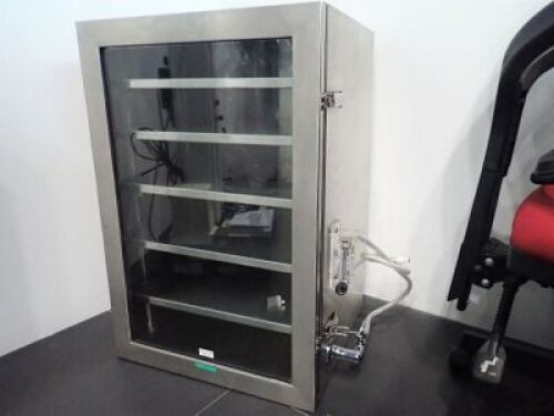 Plas Lab Stainless Steel Dehumidifier, Bench model (5 adjustable shelves)