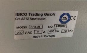 Ibico Electric Punch Plastic Comb Binding Machine, punch capacity of 25 sheets, plastic comb binding capacity of 425 sheets of 20# paper. 230V, 50Hz, 460W with switch - 3