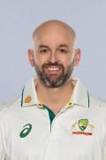 Nathan Lyon Australian Cricket Team Signed Pink Baggy - 2