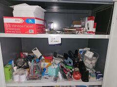 Assorted office suppies (cabinet not included) - 2