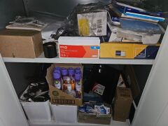 Assorted office suppies (cabinet not included) - 3