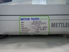 METTLER TOLEDO XS603S Precision balance, 12V, 2.25A, Readability 1mg, Capacity 610g. - 3