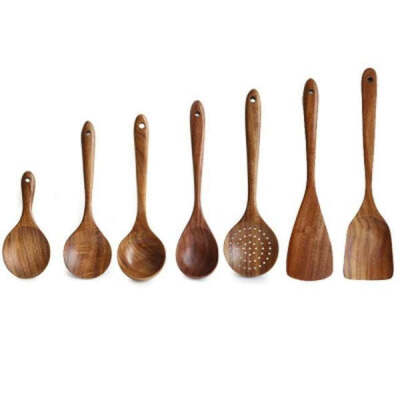 Arthur 7 Piece Wooden Cooking Set