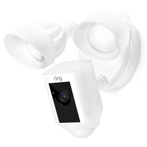 Ring Floodlight Camera Motion-Activated HD Security Cam Two-Way Talk and Siren Alarm