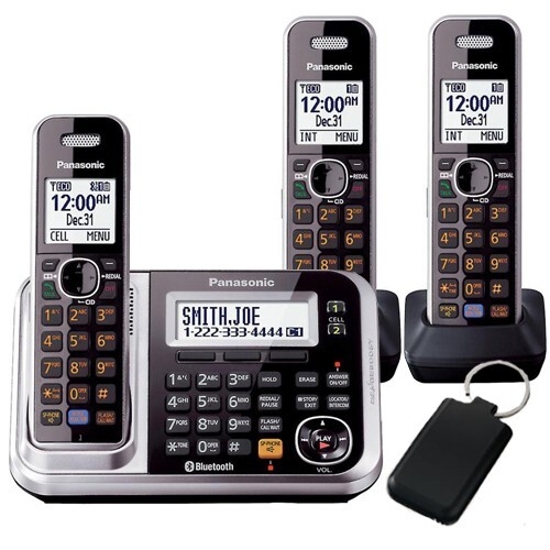 PANASONIC KX-TG7893 CORDLESS PHONES (TRIPLE) + KEY FINDER