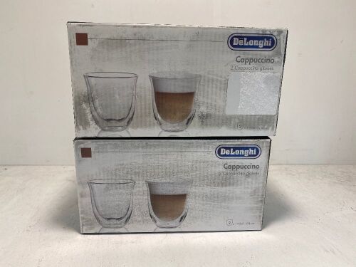 Delonghi Cappuccino Glasses (4 Glasses)